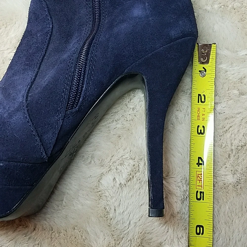 Primadonna Collection Platform Stiletto Thigh high OTK Boots Blue Suede ITALY